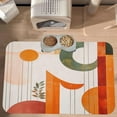thumbnail image 2 of Monder Orange Aesthetic Pet Feeding Mat Absorbent Dog Food Mat for Floor Cat Dog Bowl Mats Rug Pet Placemats for Food Water Pets Supplies 12x18, 2 of 6
