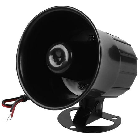 Security Alarm Siren Speaker, 110dB Loud Horn Alarm Burglar Alarm ...