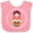 Pink and White, variant on Inktastic Matryoshka Russian Cute Pink Nesting Doll Girls Baby Bib