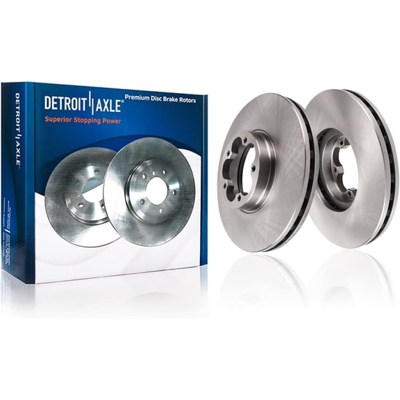 Detroit Axle - Front Brake Rotors for 2015-2025 Ford Transit-350 HD, 2016 2017 2018 2019 2020 2021 2022 2023 2024 Disc Brake Rotors Replacement : 12.13" inch Front Rotor