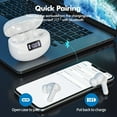 thumbnail image 4 of Wireless Earbuds HiFi ENC Noise Cancelling Microphone Built-in LED Display-White, 4 of 6
