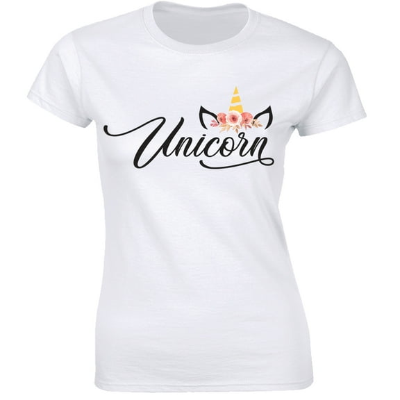 Unicorn Birthday Girl - Cute Fantasy Cool Rainbow Unicorn Women's Tee