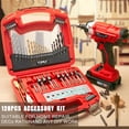 thumbnail image 4 of TOPEX 128 Piece Drill Bit Set HSS Titanium Drill & Screwdriver Bit Set with Case, 4 of 12