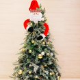 thumbnail image 3 of Christmas Decorative Articles Christmas Tree Holding Star Creative Cartoon Christmas Tree Top Decorative Old Man Holding TreeB, 3 of 5