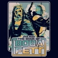 thumbnail image 2 of Junior's Star Wars: The Book of Boba Fett Tatooine Survivors  Graphic Tee Navy Blue Medium, 2 of 3