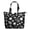 Black-46, variant on Sunny Daisy Print Weekender Bag - Large Capacity Carry-On Tote for Women with Durable Handles & Zipper Closure, Boho Chic Design