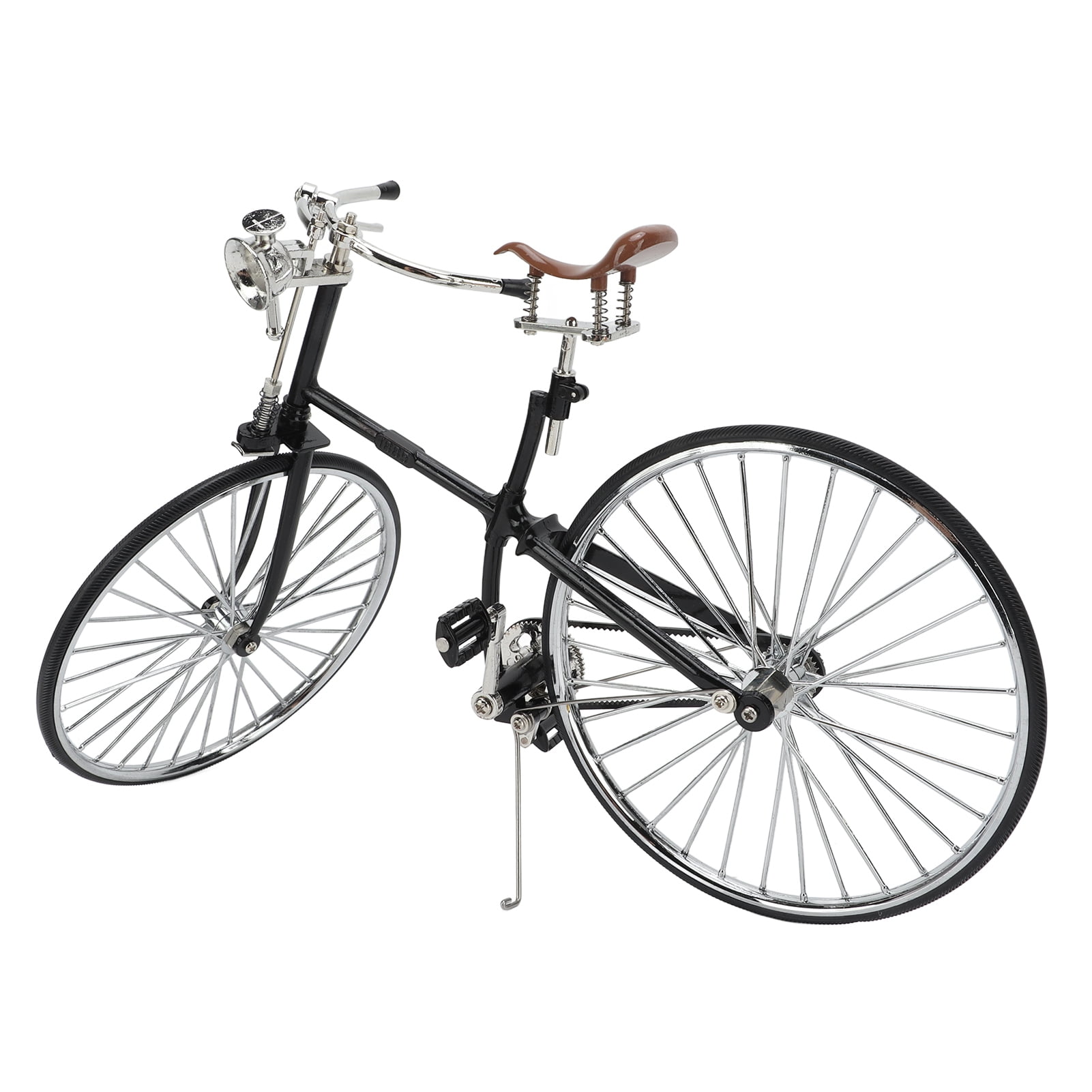 Modèle de Vélo Rétro Style Rétro Échelle 1:10 Détachable Durable Métal Caoutchouc Petit Vélo pour Bureau Étagère