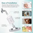 thumbnail image 2 of JJEAN-Multi-Stage Shower Filter - Reduces Dry Itchy Skin, Dandruff, Eczema and Improves Skin and Hair Condition, 2 of 2