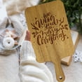 thumbnail image 6 of 5 Pack Acacia Wood Cutting Board Bulk Wooden Serving Tray Kitchen Chopping Boards with Handle for Laser Engrave (13.8 x 7 Inch), 6 of 7