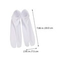 thumbnail image 3 of Gymnture Japanese Split Toe Socks Breathable Stylish Tabi Stockings (White), 3 of 10