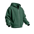 thumbnail image 5 of Waffle Knit Hoodies for Men Full Zip Hooded Cardigan with Pocket Lightweight Loose Fit Athletic Jackets 2026 Fall Outfits for Men(Dark Green,S), 5 of 7