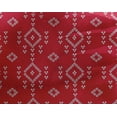 thumbnail image 4 of oneOone Georgette Viscose Red Fabric Geometric Bandhani Quilting Supplies Print Sewing Fabric By The Yard 42 Inch Wide, 4 of 4