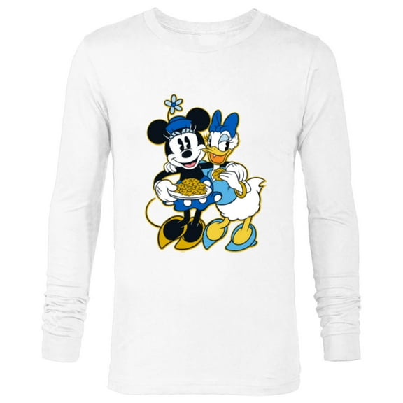 Disney Minnie Mouse & Daisy Duck Happy Hanukkah - Long Sleeve T-Shirt for Men - Customized-White