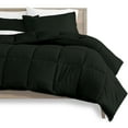 thumbnail image 3 of Bare Home Ultra-Soft Goose Down Alternative Comforter Set, Queen, Black, 3 of 6