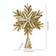 thumbnail image 3 of Golden Christmas Tree Top Decoration Star Snowflake Shape 33cm High Light And Shiny Suitable For Holiday Party Home Decoration Tree Top Star, 3 of 6
