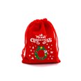 thumbnail image 3 of 4 piezas/lote de bolsas de terciopelo navideñas de 9 x 12, 10 x 16, 13 x 18 cm, bolsa con cordón para regalo de dulces navideños, bolsas de regalo de Feliz Año Nuevo y Feliz Navidad, 3 of 5