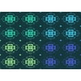 thumbnail image 1 of Ahgly Company Indoor Rectangle Patterned Dark Cyan Green Area Rugs, 5' x 8', 1 of 6