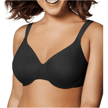 Playtex BLACK STRIPE Secrets Perfectly Smooth Bra, US 36DDD, NWOT