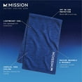 thumbnail image 2 of MISSION Cooling DuoMax Towel - One Terry Side to Dry You, One Evaporative Cooling Side to Cool You - Bronze Green, 2 of 5