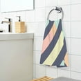 thumbnail image 3 of Yayeee 100% Cotton Hand Towels for Bathroom 16" x 28" Soft Absorbent Kitchen Towel, Green Stripes, 3 of 7