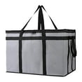 thumbnail image 1 of Bolsa térmica para entrega a domicilio, para picnic, oficina y hogar. gris negro, 1 of 9