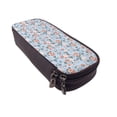 thumbnail image 6 of Picia Rose Flowers Pattern Large Capacity PU Leather Pencil Case Organizer Pen Marker Holder Double Zipper Storage Bag Big Pencil Pouch for College Office, 6 of 6