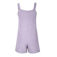 thumbnail image 5 of LEKODE Overalls for Women Overall Shorts for Women Shorts for Women Jean Romper for Women Athletic Romper Overall Shorts Purple L, 5 of 7
