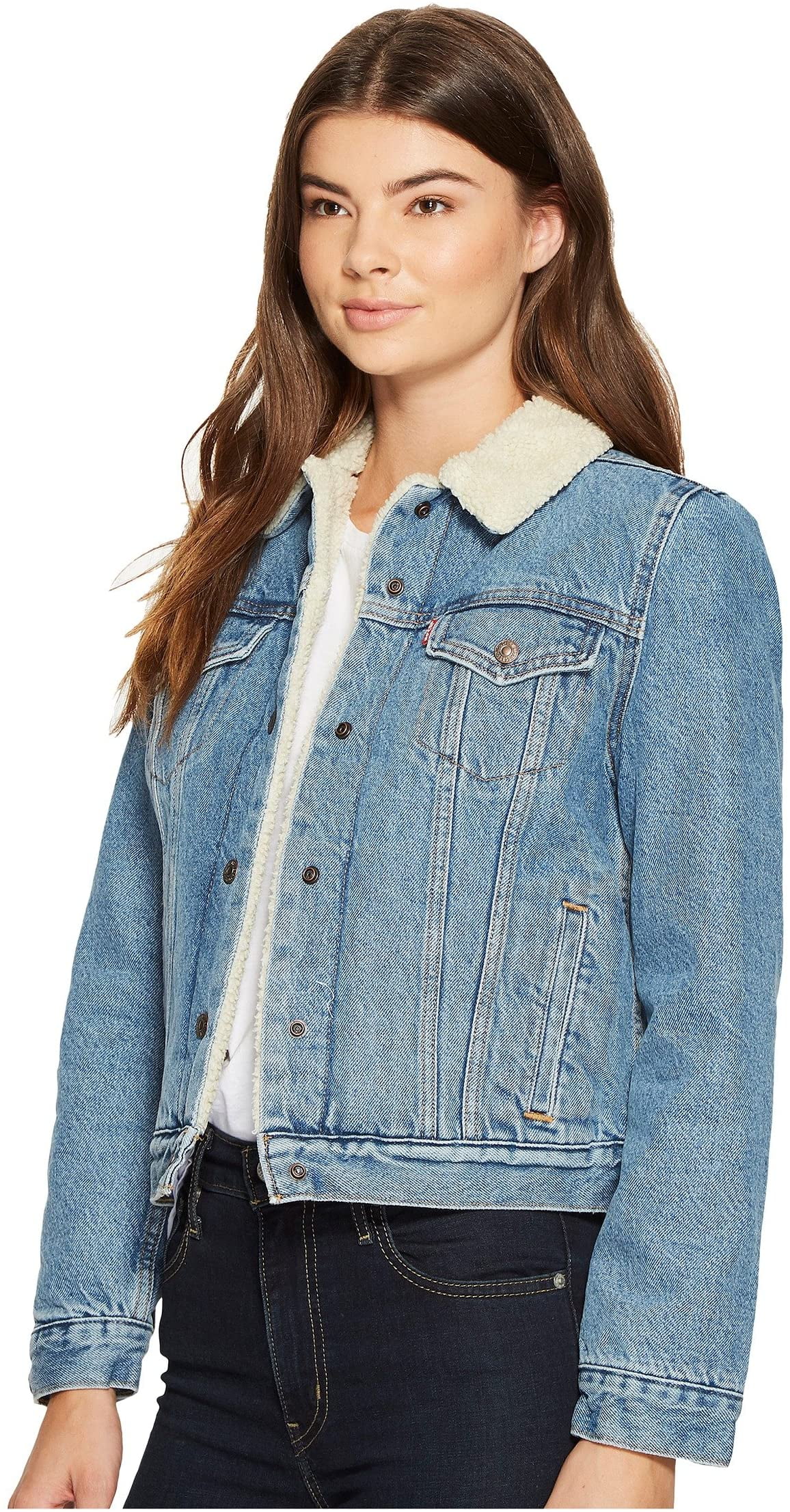 original sherpa trucker jacket divided blue