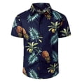 thumbnail image 4 of JAJAHO Hawaiian Beach Shirts For Boys Kids Summer Pineapple Printed Short Sleeve Button Down Collared Shirts 8-15Y Trendy Tops, 4 of 4