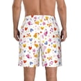 thumbnail image 3 of Kdxio Cartoon Birds & Flowers Pattern Mens Casual Shorts - Drawstring Summer Beach Sports Shorts for Men, 3 of 9