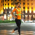 thumbnail image 4 of Peggybuy Fluorescent Mesh Vest Glow Wristband Set Ultralight Comfy LED for Night Running, 4 of 9