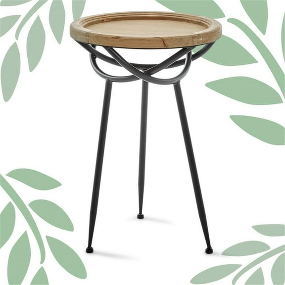 Pemberly Row Modern / Contemporary Wooden Side Table Light Beige