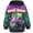 Green Grave Digger, variant on Monster Jam Big Boys' Sublimated Fleece Hooded Sweatshirt Charcoal Grey