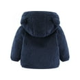 thumbnail image 3 of Kiijoy Girls Warm Winter Coat Bear Ears Hooded Outerwear Jacket, Sizes 12-18M, 3 of 3