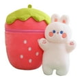 thumbnail image 4 of Almohadas de peluche de fresa Animal de peluche de peluche Almohada de peluche Linda fresa de peluche Conejo de 40 cm., 4 of 9