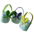 thumbnail image 1 of 3pcs Totalizador de Conejo de Regalo Bolsa de Pascua de Conejito de Fiesta Hecha A Mano Decoración Divertido para Feliz de Pascua Zulema Bolsas de huevos de Pascua, 1 of 8