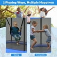 thumbnail image 4 of IJIL 6FT Kids Trampoline Outdoor with Swing,Rectangle Indoor Trampoline for Kids Toddlers Baby Outdoor Games,Blue, 4 of 7