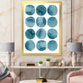 thumbnail image 3 of Designart 'Blue Aquamarine Circles Geometric Elements' Modern Framed Art Print, 3 of 4