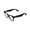 Glitter Black, variant on HEADWOLF AI Smart Glasses with Patented Magnetic Privacy Cover, 8MP Camera, 4K Image Sensor, AI Translation, Voice Assistant, Open-Ear Bluetooth Audio, 32GB Storage