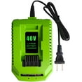 thumbnail image 1 of Batería de Reemplazo 40V 2A Charger Compatible con Greenworks Batería 40V Ion de Litio 29482 29462 29472 2901319 2938302 BAF702 L-300 BAF704 BAF705 Herramienta Eléctrica 40V G-MAX 29252 20202 22262, 1 of 6