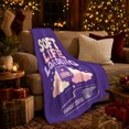 thumbnail image 3 of Life Loading Design Battery Graphic Purple Motivational, Cozy Friendship Quote Scene, Warm Flannel Blanket for Living Room and Reading Nook, Art Lovers Friendship Gift, Artistic Home Decor, 3 of 9