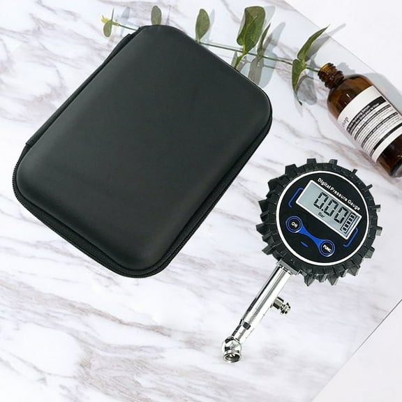 OATIPHO 1Pc Digital Tire Pressure Gauge Black Accurate Inflation Monitor for Vehicles