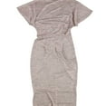 thumbnail image 2 of BAR III $69 Womens New 1112 Pink Twisted V Neck Short Sleeve Sheath Dress S B+B, 2 of 2
