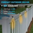 thumbnail image 6 of EROCK Solar Deck Lights 4/8/12/16Pcs, Outdoor Step Light Waterproof Led Solar Lamp for Steps Fence Deck Railing Stairs, Warm White, 6 of 10