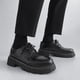 thumbnail image 1 of Zapatos de hombre, zapatos de cuero negro, zapatos de cuero pequeños de corte bajo para primavera y otoño, zapatos casuales para jóvenes, 1 of 5