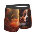 thumbnail image 2 of KLL Cute Maple Leaf Puppy Men's Cotton Boxer Briefs Underwear-XX-Large, 2 of 8