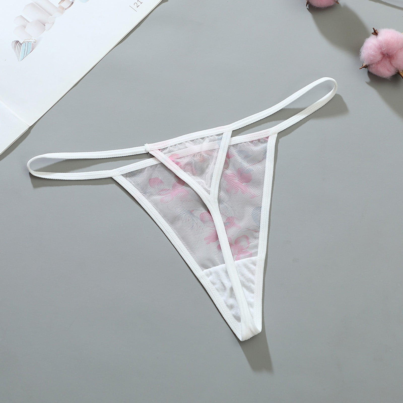 Aayomet Briefs For Women Women G String Lace Thongs T Back Panties Thong  Female Underwear Fashion Letter Panty Girls Underwear,BK3 X-S
