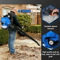 thumbnail image 6 of WETS 4-Cycle High Power Gas Backpack Leaf Blower,3.5HP - 75.6CC Engine, 750CFM Tornado-Like Airflow, Adjustable Speed, Ergonomic Design for Effortless Leaves, Snow, and Debris Cleanup, 6 of 10