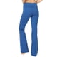 thumbnail image 4 of Pantalones de yoga acampanados de cintura alta con pliegues y corte acampanado para entrenamiento de mujer y tallas grandes de algodón elástico, 4 of 5