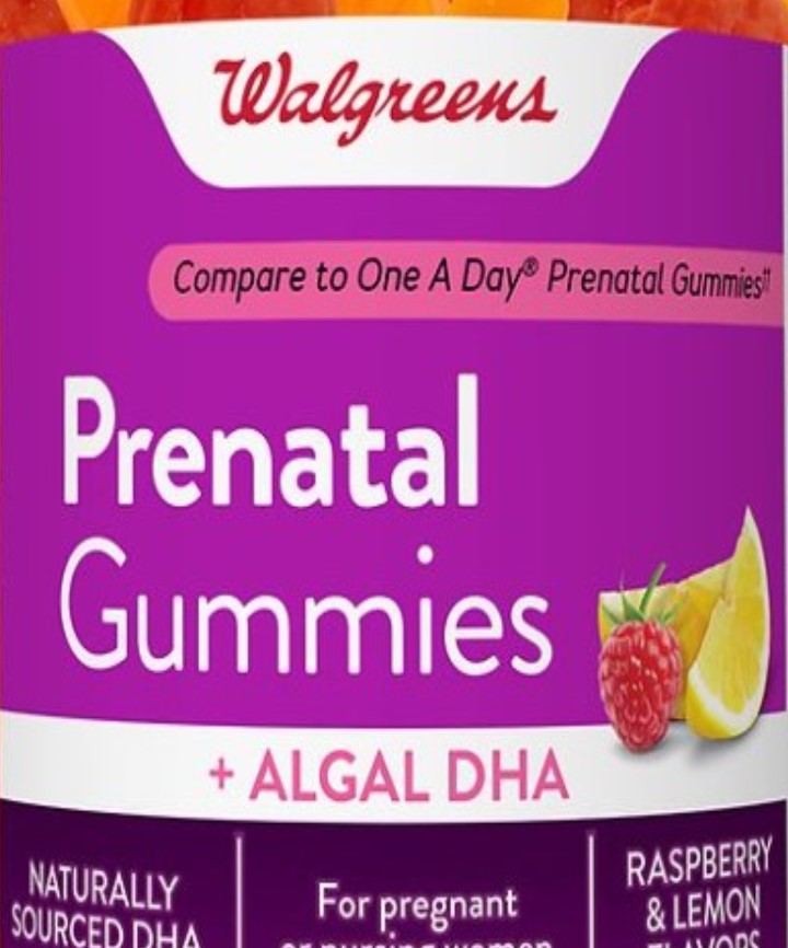 Walgreens Prenatal Gummies + Algal DHA Raspberry Ubuy Kuwait